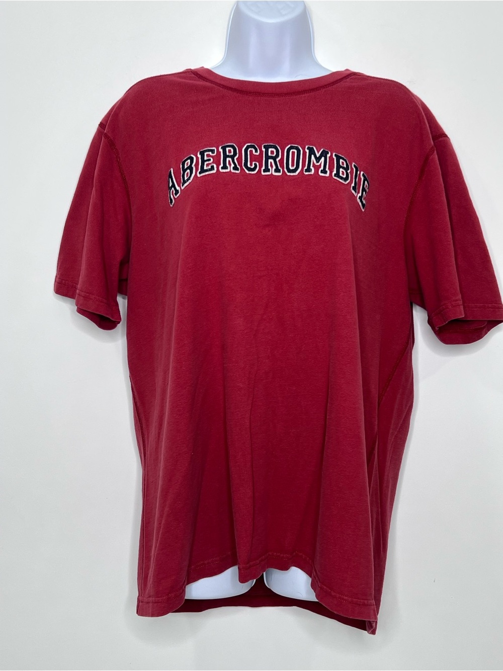 Y2K A&F Men's Red Logo T‑Shirt